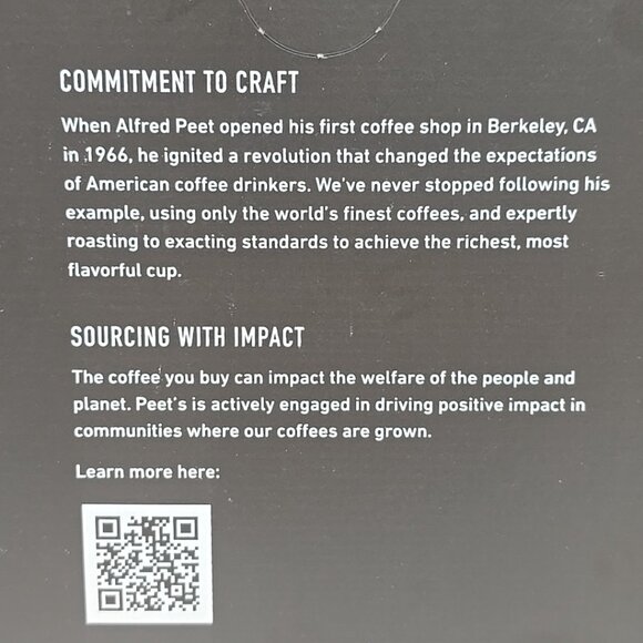 Peets Coffee Major Dickason's Blend Dark Roast Coffee 32 K-Cup Pods For Keurig - Picture 6 of 10